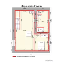 Plan etage apr&eacute;s travaux location n7