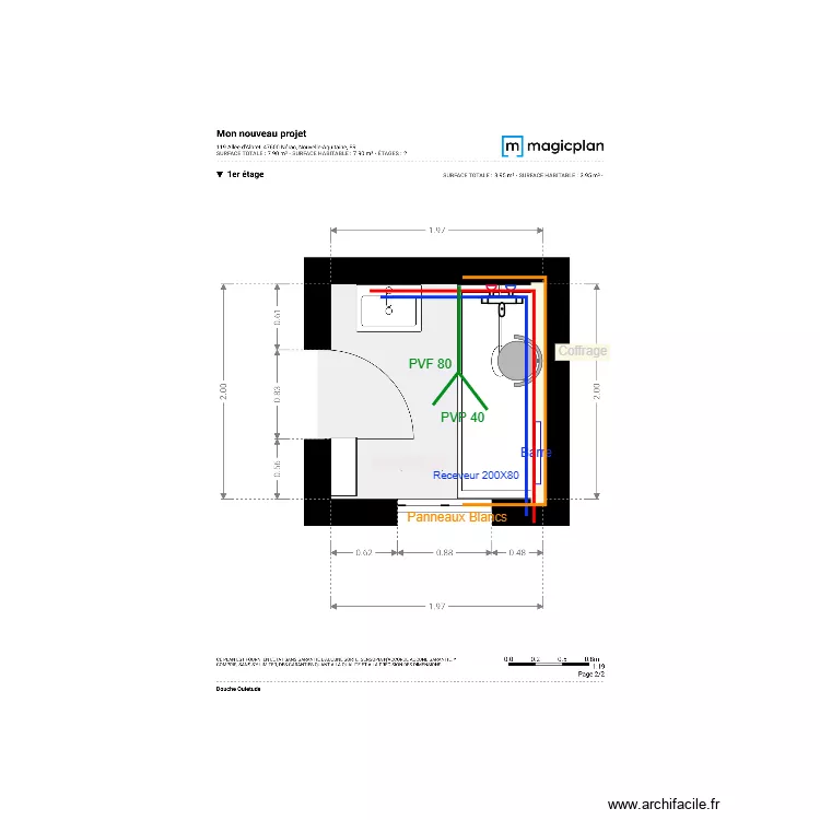 Plan Projet  Viannais. Plan de 