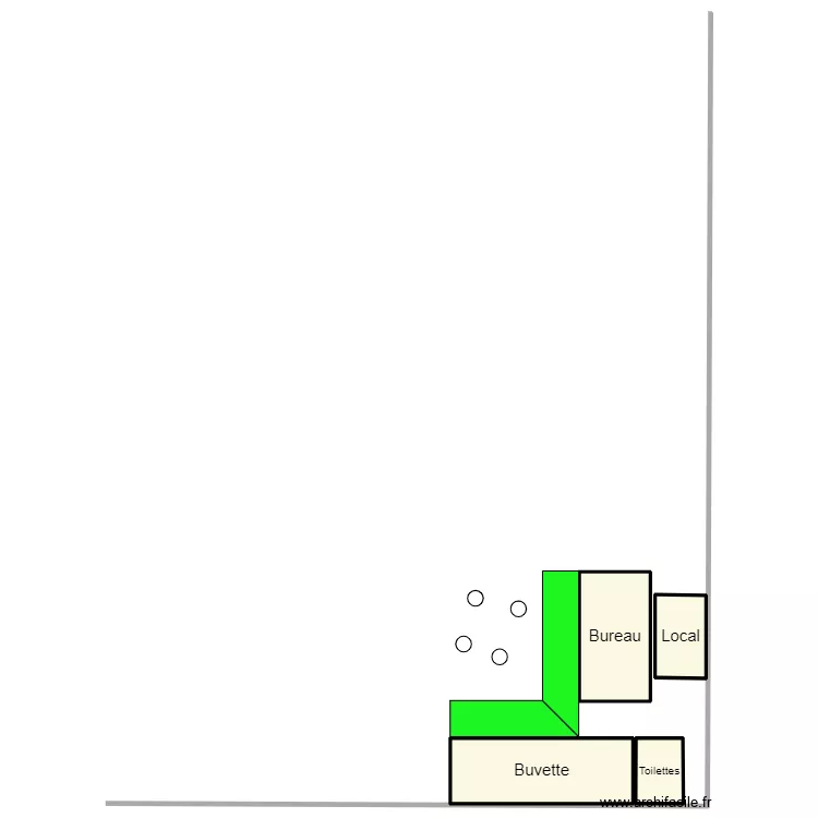 boulodrome. Plan de boulodrome. Plan de
