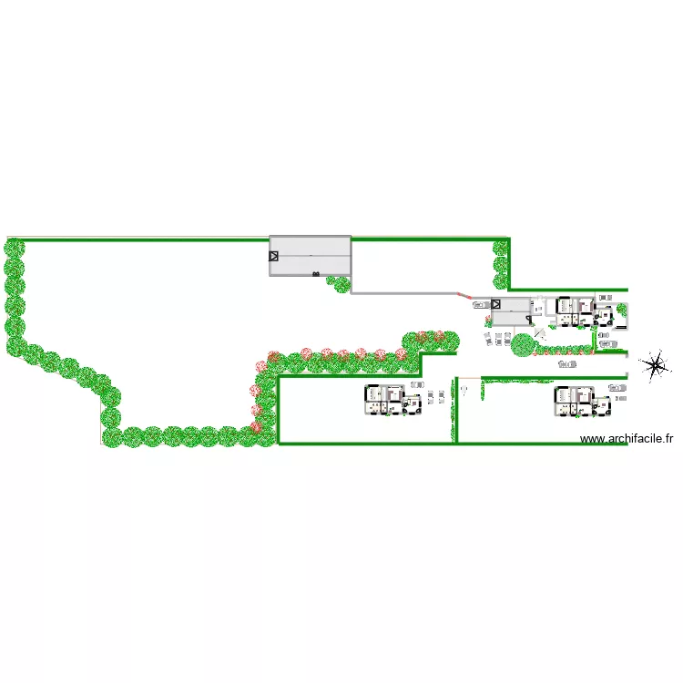 projet 17. Plan de 26  et 829 m²