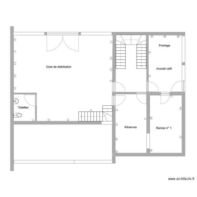 PETIT QUEVILLY - RDC - Situation future - Version 1. Plan de 0 pièce et 0 m2