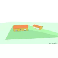 Garage 4 voitures le long de la cloture