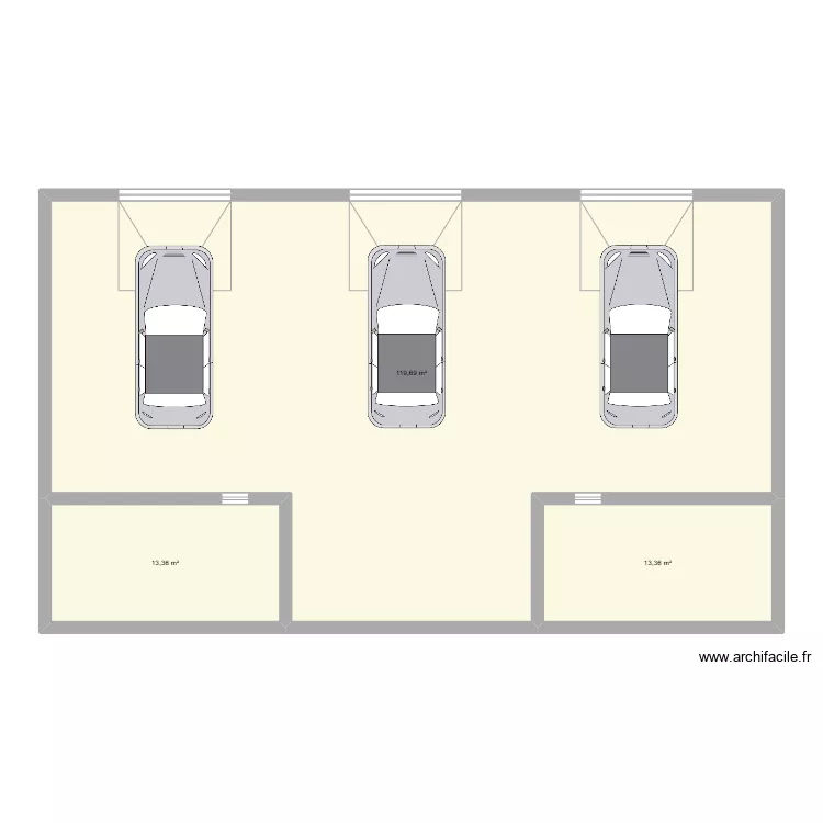garage. Plan de 