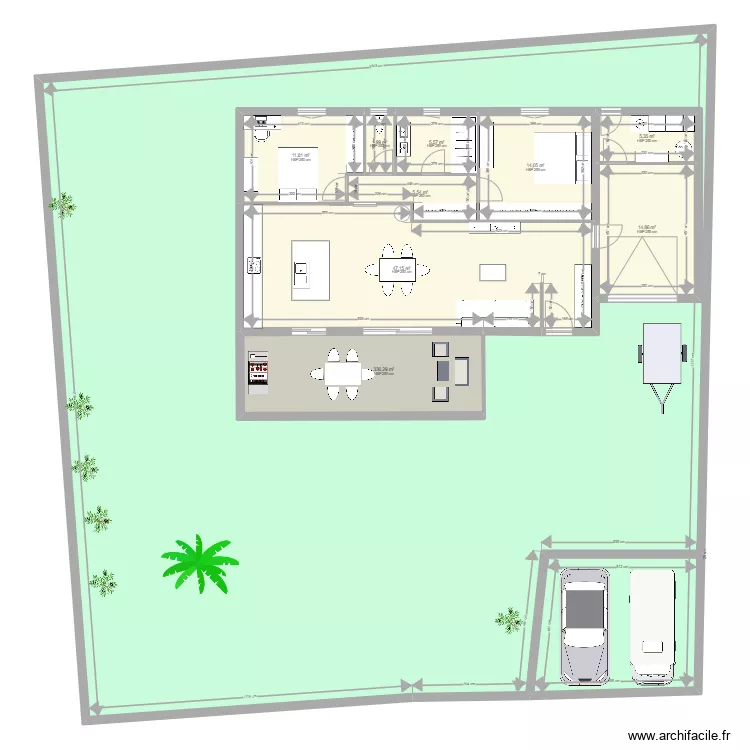 PLAN MAISON LONG. Plan de 