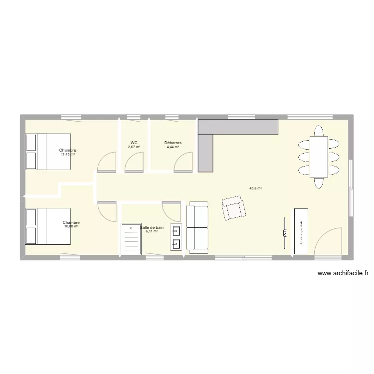 hangar citers. Plan de 