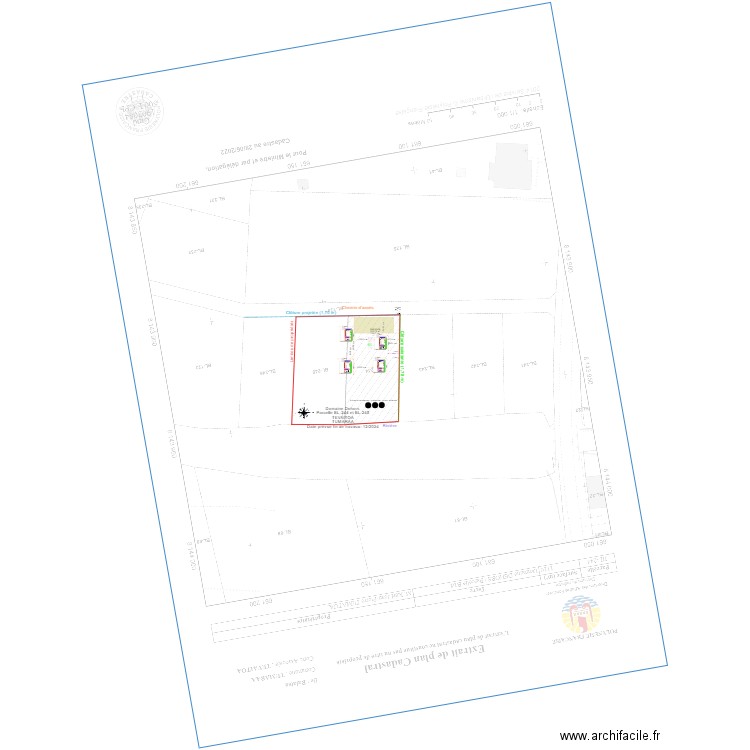 PENSION DE FAMILLE . Plan de 8 pièces et 50 m2