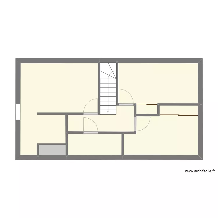 PAM HC etage TC1 vide. Plan de 