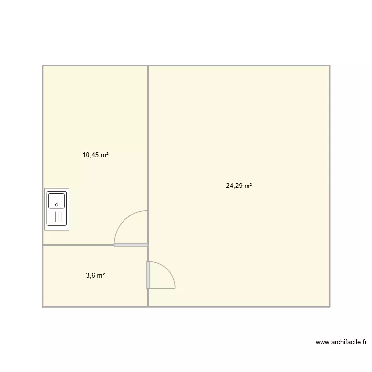 ETAGE TOUR EN BESSIN. Plan de 3 et 38 m² ETAGE TOUR EN BESSIN. Plan de 3 et 38 m²