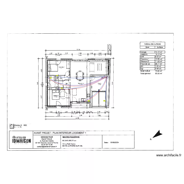 GARLING NEUF PLAN COULAGE. Plan de GARLING NEUF PLAN COULAGE. Plan de
