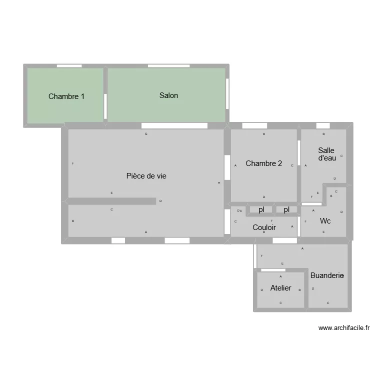 Devanne pb. Plan de 11 Pièces et 70 m² Devanne pb. Plan de 11 Pièces et 70 m²