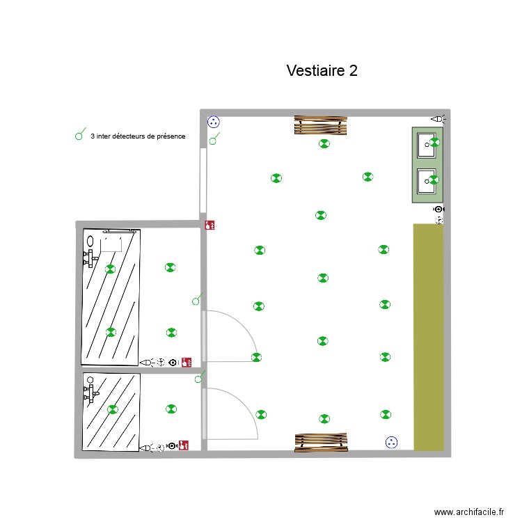 vestiaire 2 elec. Plan de 0 pièce et 0 m2