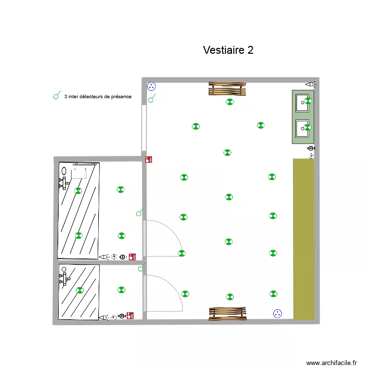 vestiaire 2 elec. Plan de 