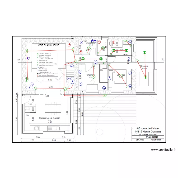 BROSSARD ELEC. Plan de 