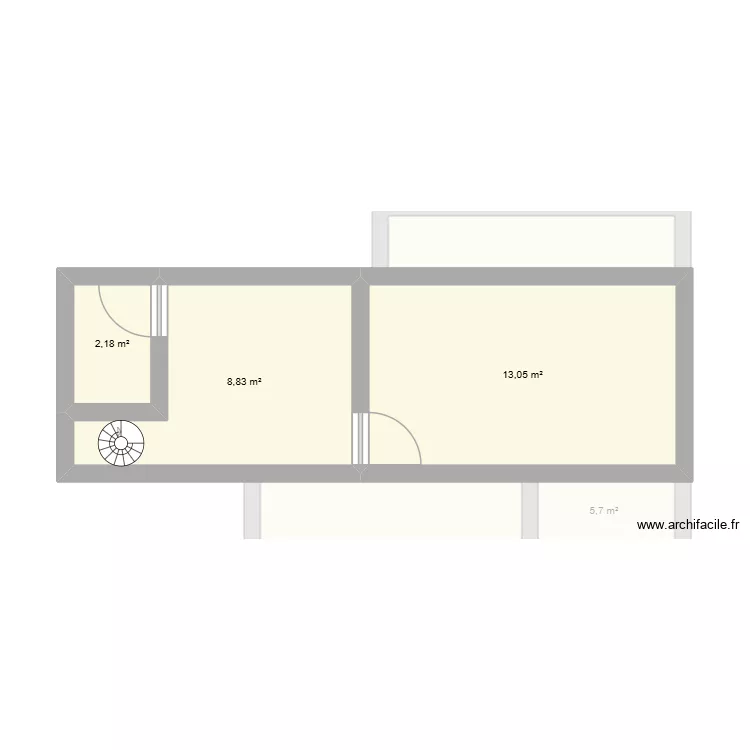plan nathalie. Plan de 6 Pièces et 65 m²