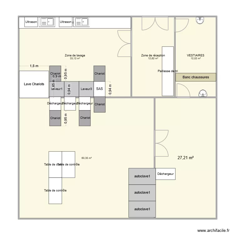 UMS2. Plan de 5  et 145 m²