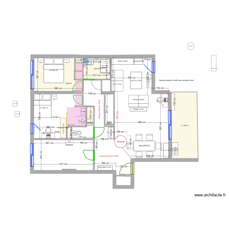 Appart Rossan T3_V7. Plan de 8 et 26 m² Appart Rossan T3_V7. Plan de 8 et 26 m²