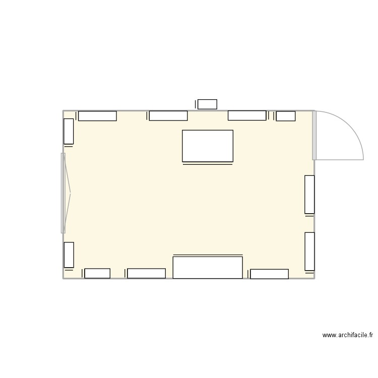 Studio 3000 v2. Plan de 1 pièce et 10 m2