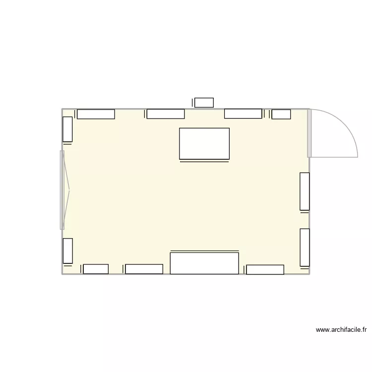 Studio 3000 v2. Plan de 1 pièce et 10 m²