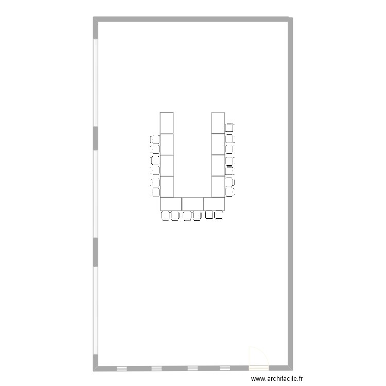 salle de séminaire. Plan de 0 pièce et 0 m2
