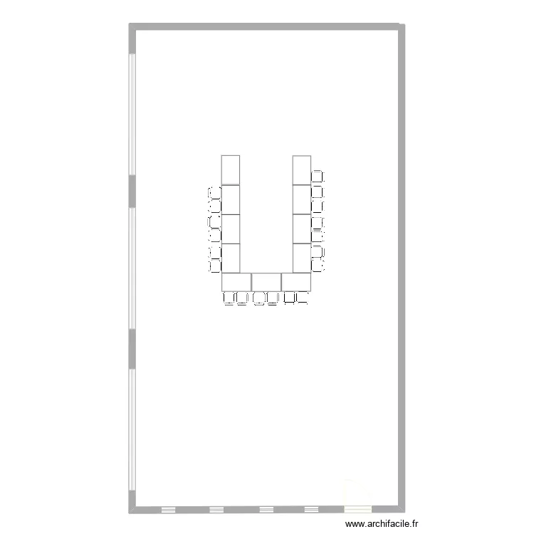 salle de s&eacute;minaire. Plan de 