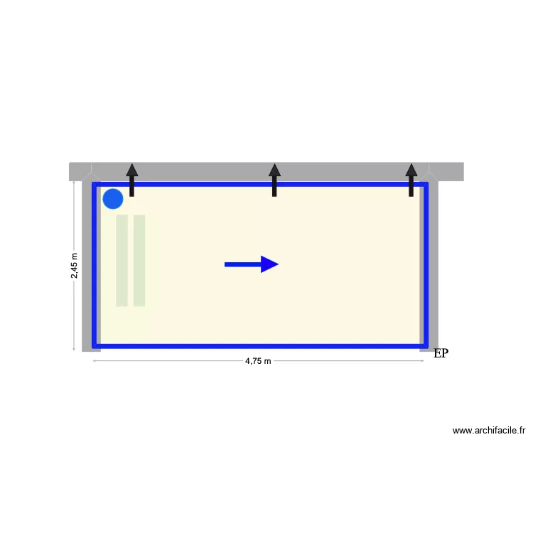 Aleksandra 2. Plan de 1 Pièce et 11 m² Aleksandra 2. Plan de 1 Pièce et 11 m²