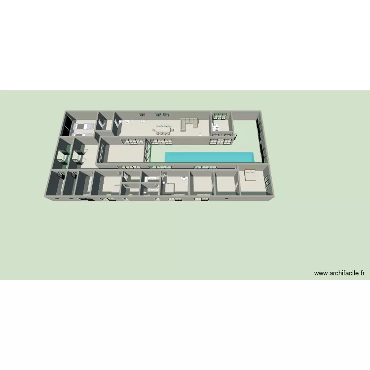 maison de Manu. Plan de 17 Pièces et 399 m²