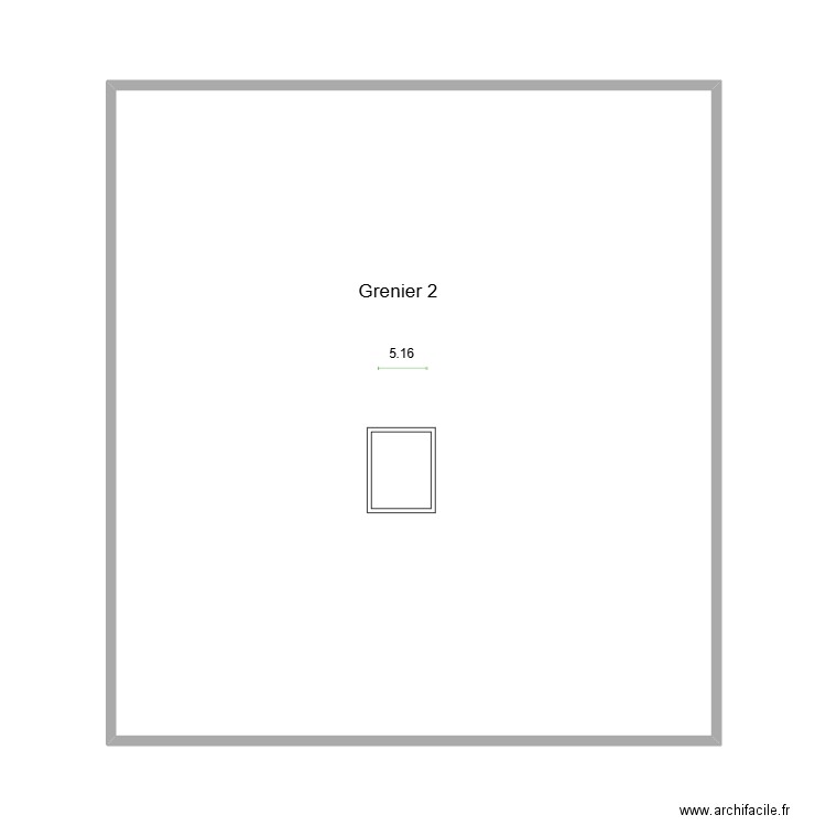Hamoir Grenier 2. Plan de 1 pièce et 53 m2