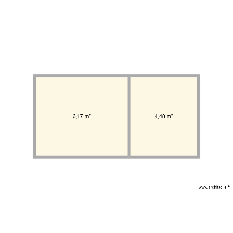 loft. Plan de 2 pièces et 11 m2