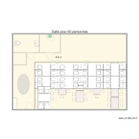 Plan salle 7 tables rectangulaire