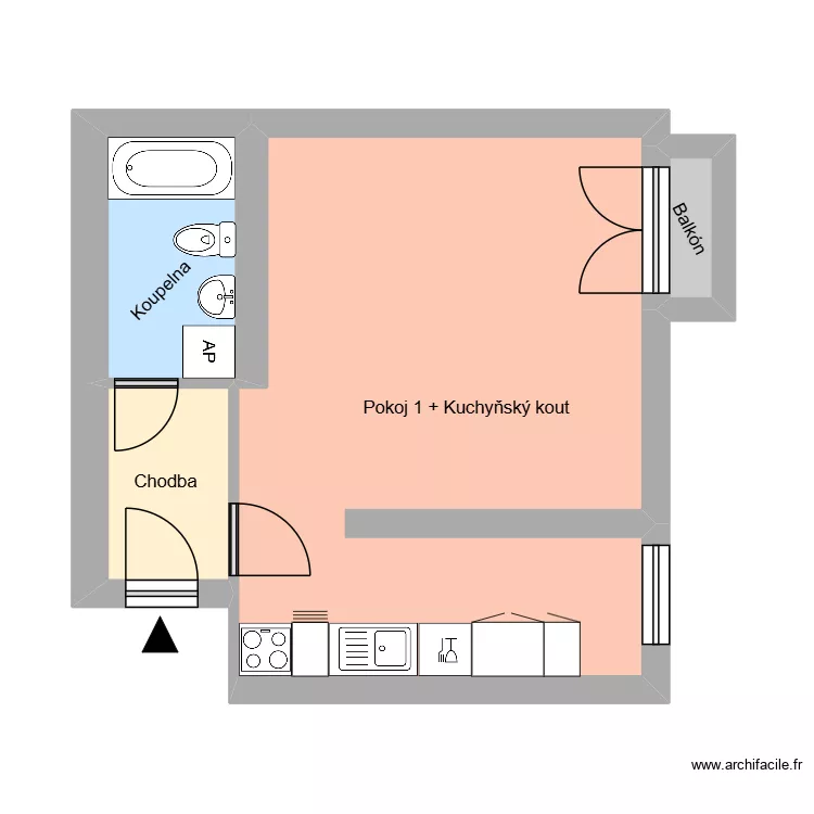 Hlavn&iacute; tř&iacute;da 685, byt 11. Plan de 8  et 154 m²