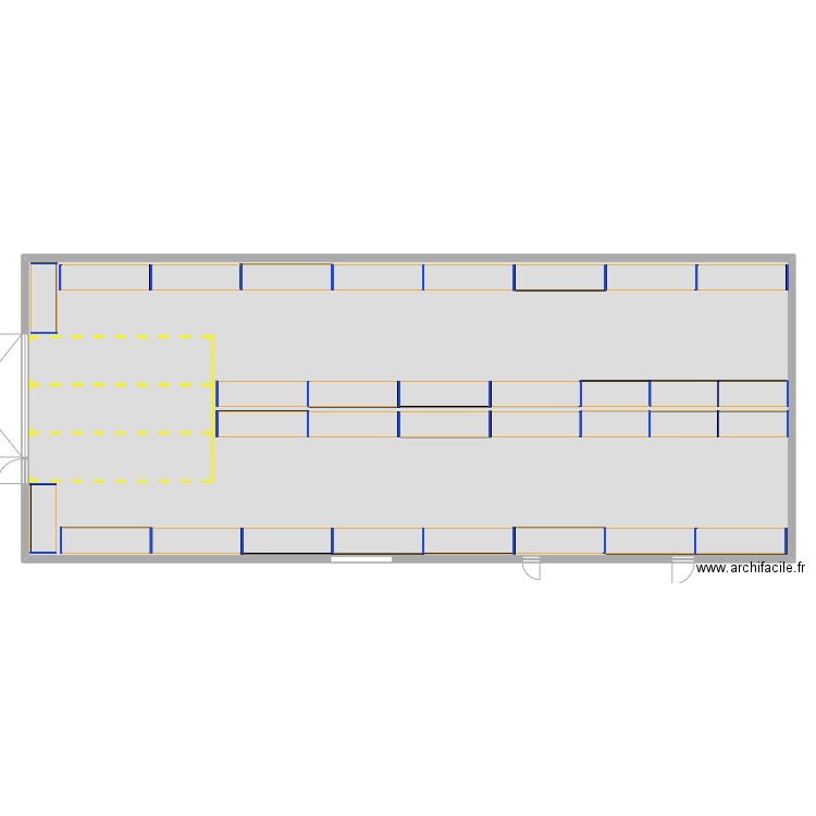Racks à Palettes. Plan de 1 pièce et 371 m2