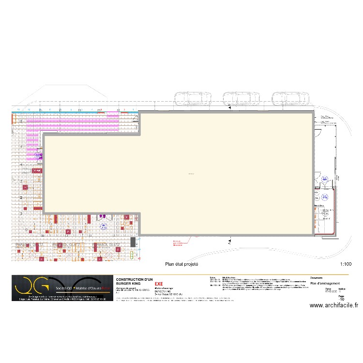 BURGER KING LA FERTE. Plan de 1 pièce et 508 m2