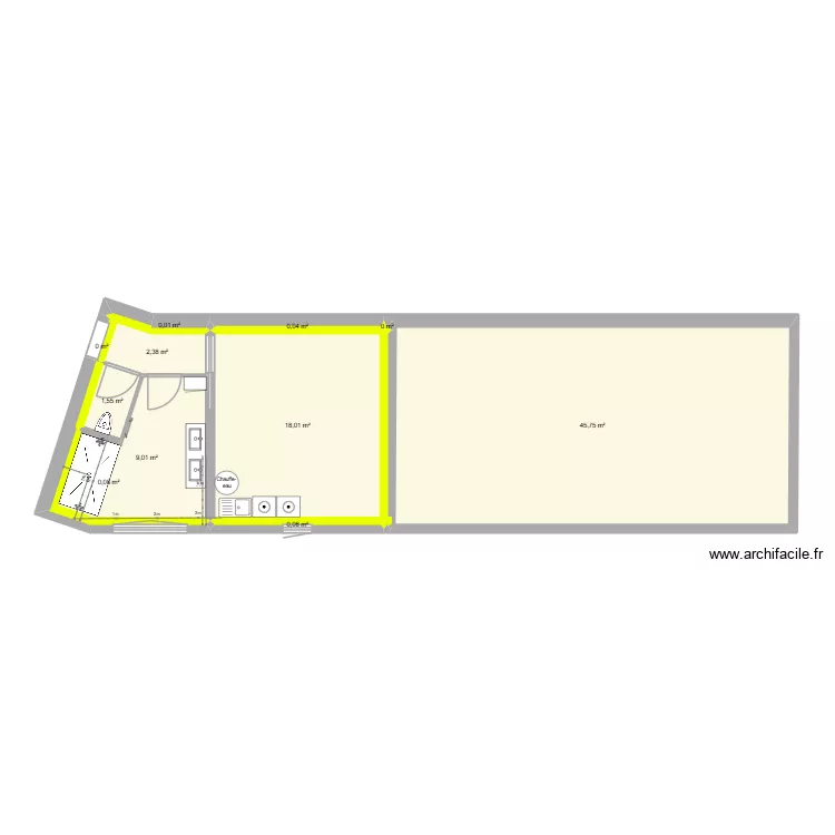 Villers les Guise. Plan de 12 et 77 m² Villers les Guise. Plan de 12 et 77 m²