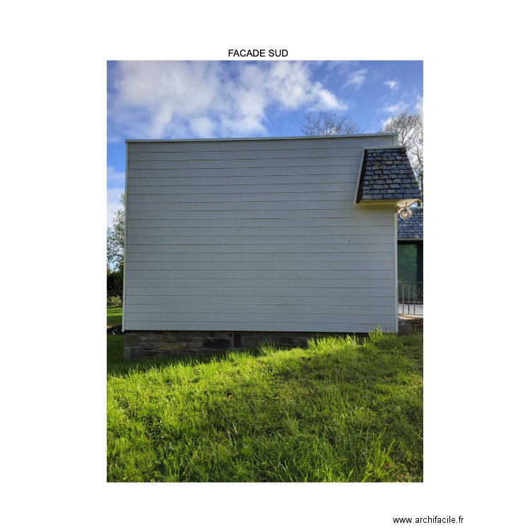 FACADE SUD. Plan de 0 pièce et 0 m2