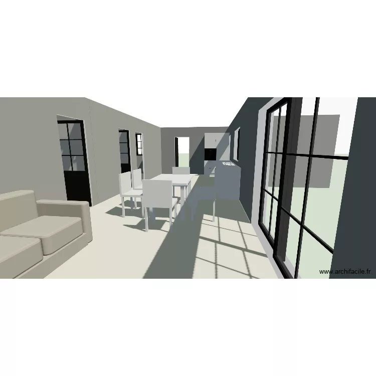 maison 3. Plan de 3 Pièces et 67 m²