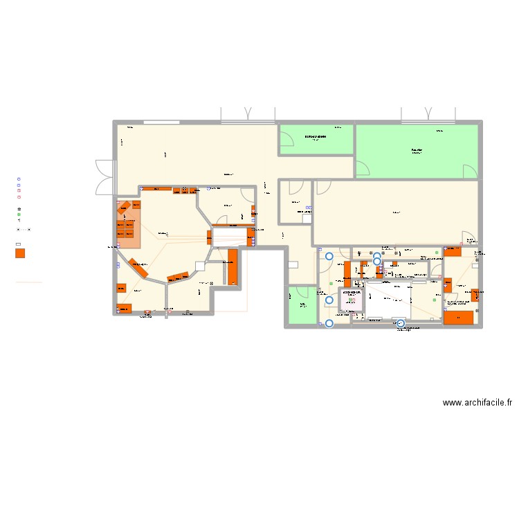 Laval-v8. Plan de 17 pièces et 277 m2