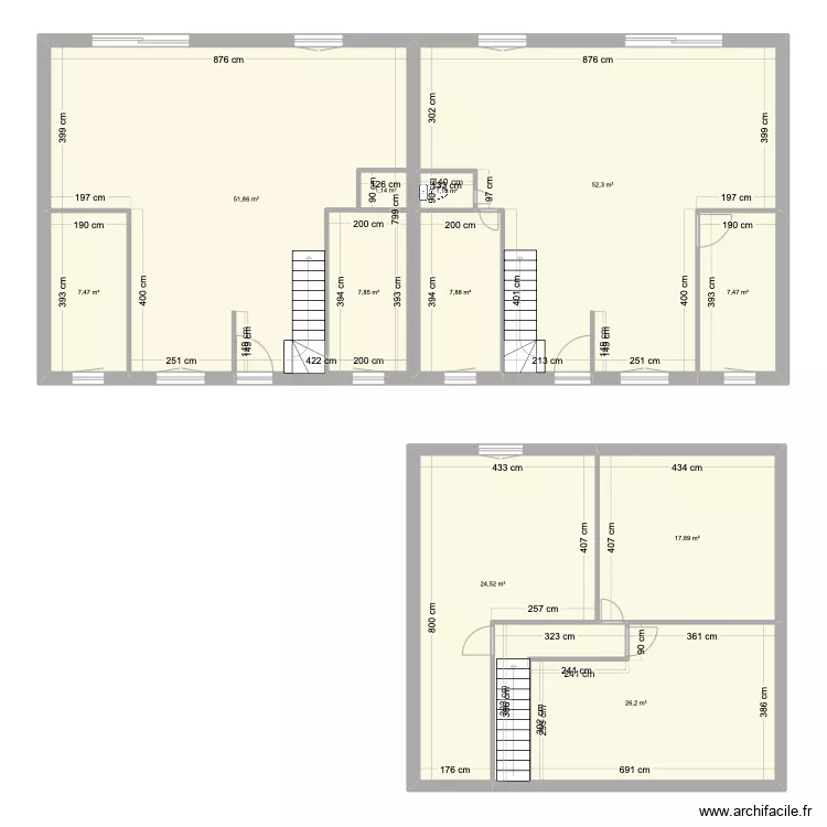 maison. Plan de 