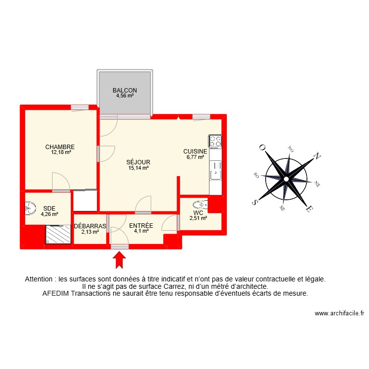 BI26348-. Plan de 15 pièces et 92 m2