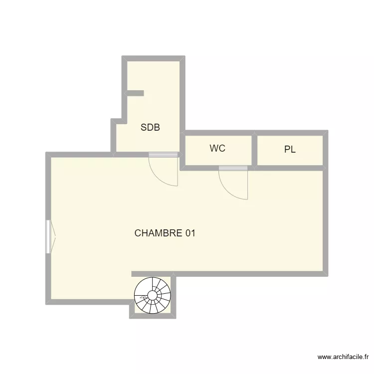 ETAGE NIMES APPARTEMENT. Plan de 