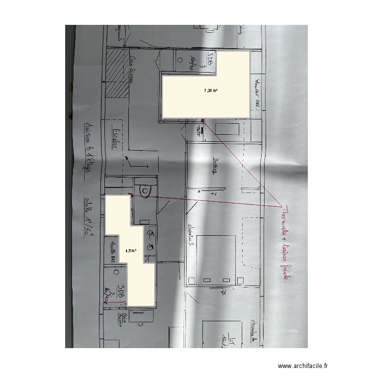 celec. Plan de 2 pièces et 12 m2