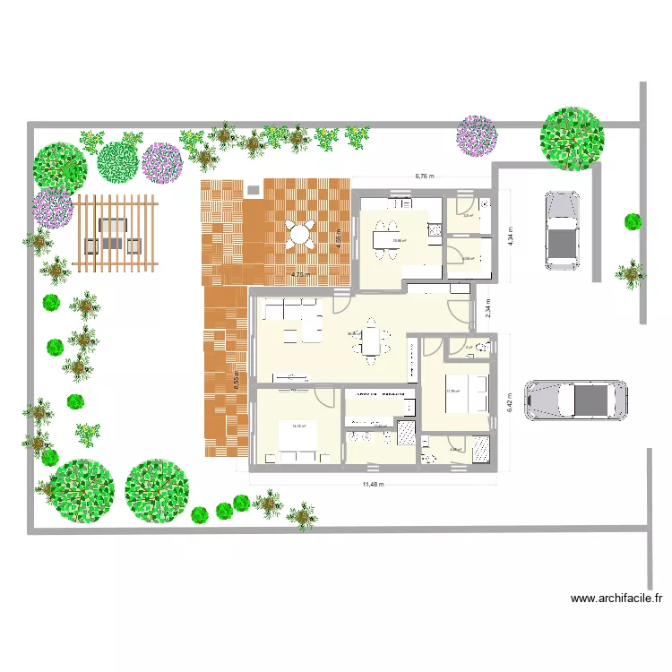 Lopez 1. Plan de 9  et 104 m²