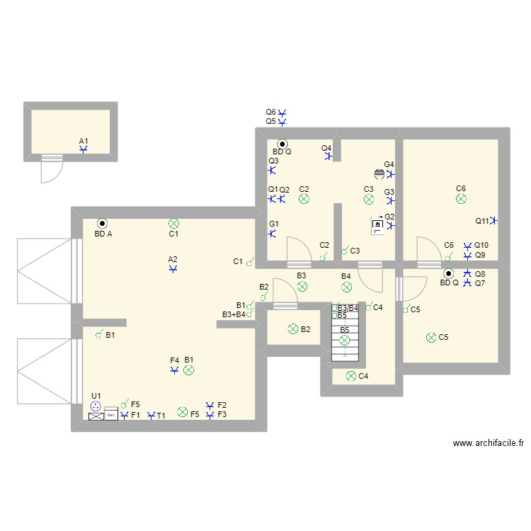 Elec - Rez. Plan de 0 pièce et 0 m2