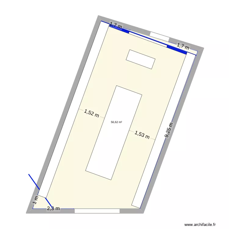 PLAN LABB. Plan de 1 Pièce et 57 m² PLAN LABB. Plan de 1 Pièce et 57 m²