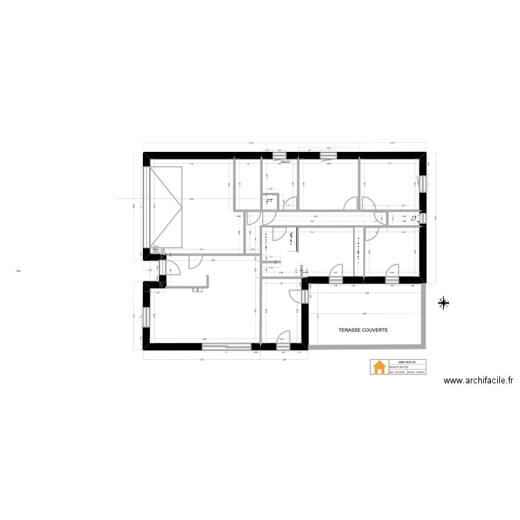 st christophe A. Plan de 13 pièces et 345 m2