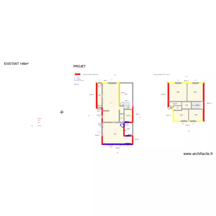 ARTHUR_ Projet. Plan de 16 Pièces et 172 m²