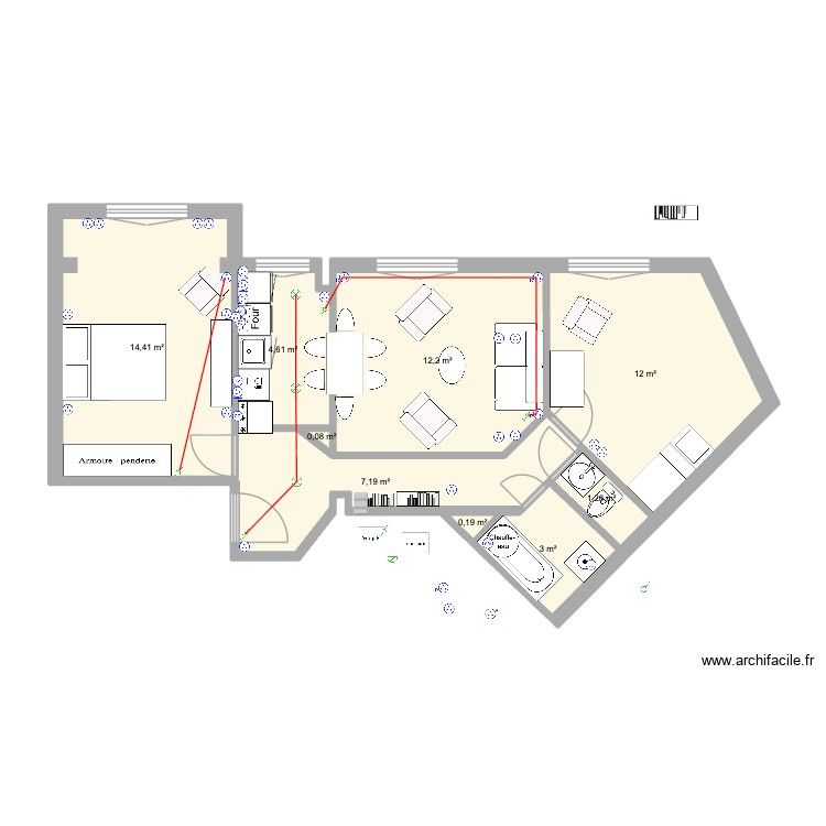 Gambetta 3. Plan de 0 pièce et 0 m2
