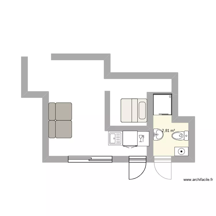 Laurent Six Four. Plan de 1 et 3 m² Laurent Six Four. Plan de 1 et 3 m²