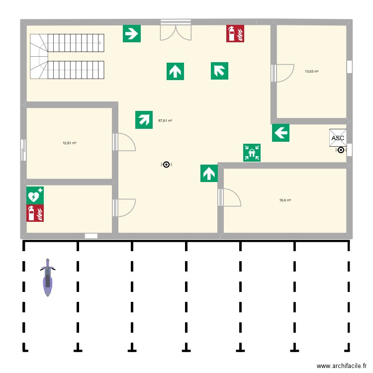 Martina Newman Wicijowski. Plan de 4 pièces et 131 m2