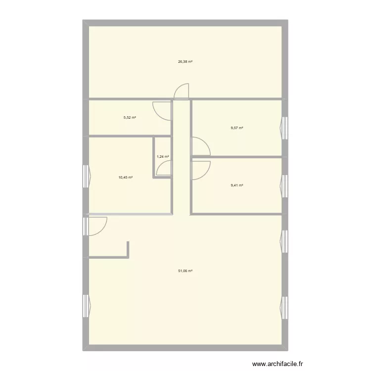maison grainville. Plan de 7  et 114 m²
