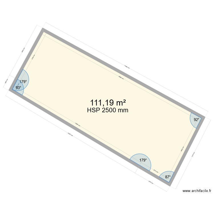 Cadactre 948. Plan de 1 pièce et 111 m2